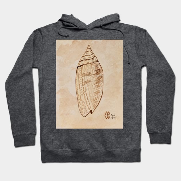 Lettered Olive Shell Hoodie by Matt Starr Fine Art